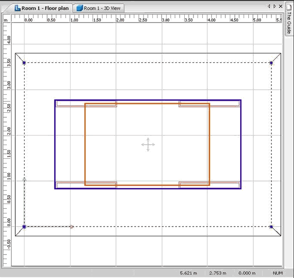 Luminaire field insert frames depending on the arrangement type